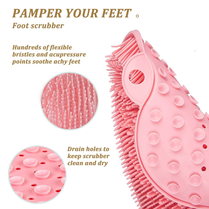 Silicone Back | Foot Scrubber