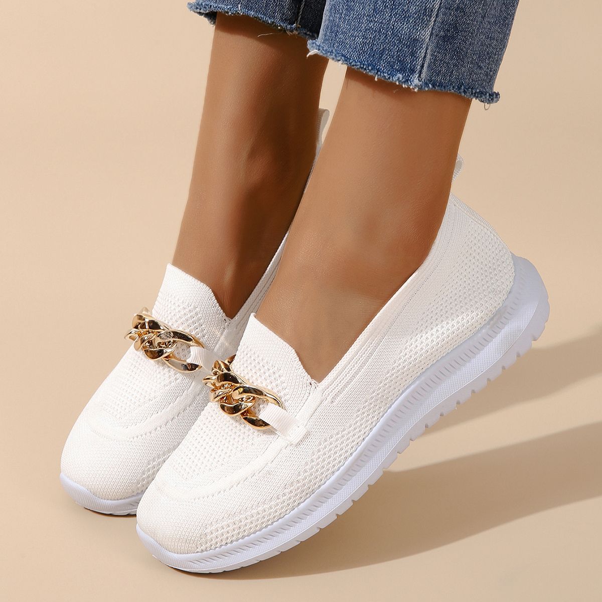 ADORA™ Slip on Shoes with Chain