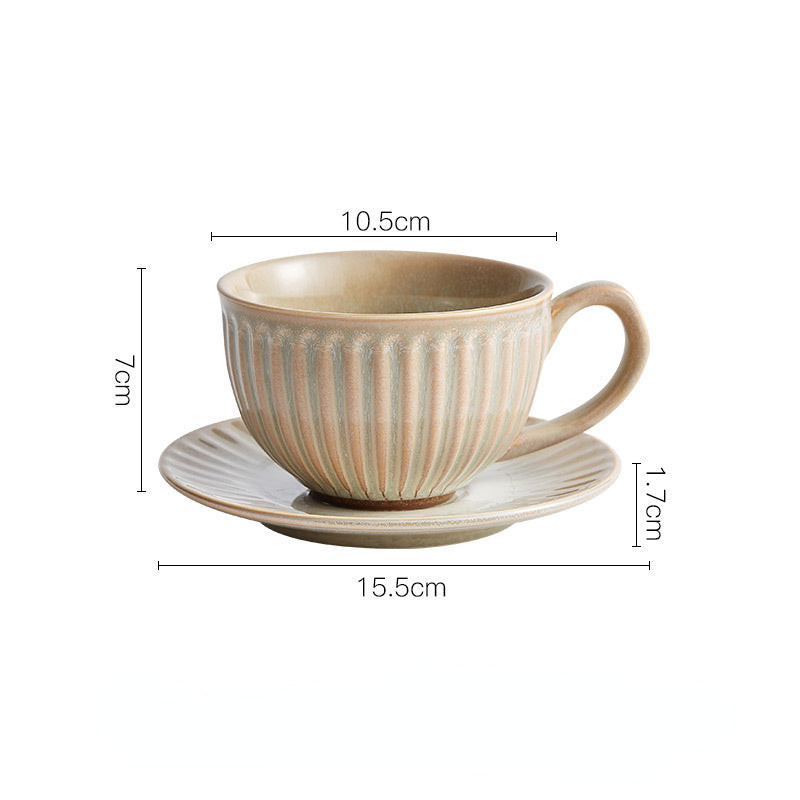 JINEE.CERAMIC Vintage Latte Cup Set