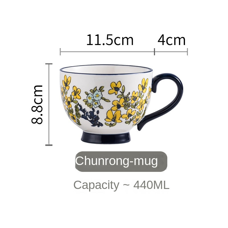 Jineeselected Hand Painted Vintage Mug-chunrongmug