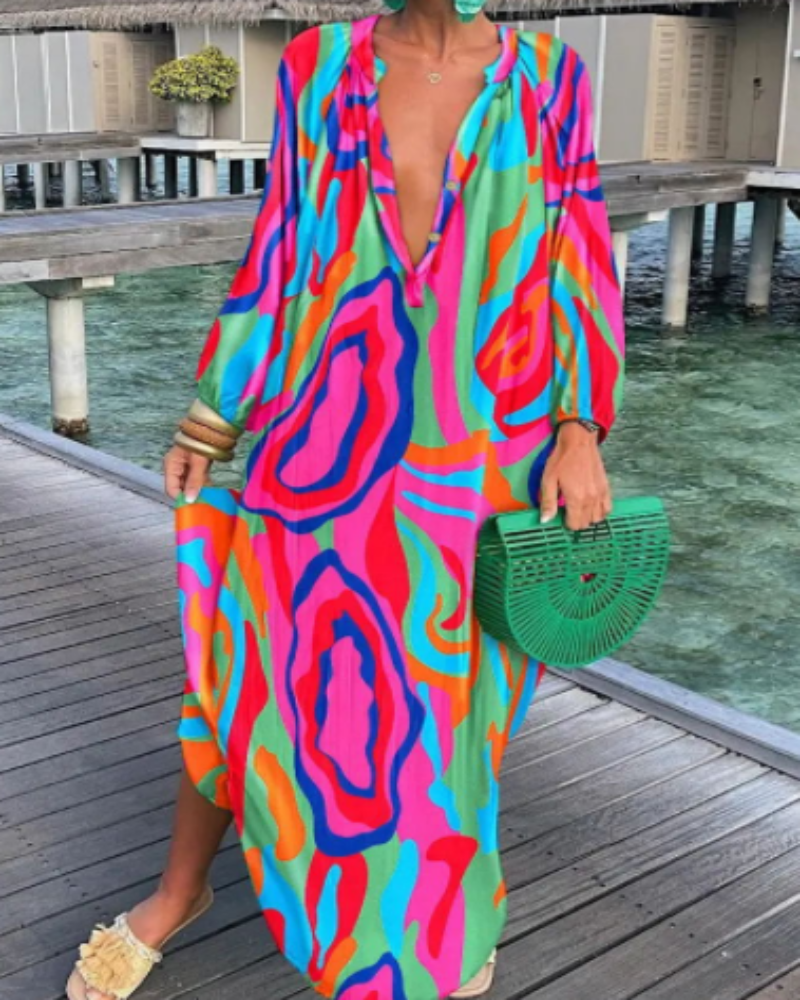 SunnySol™ Colorful Boho Dress