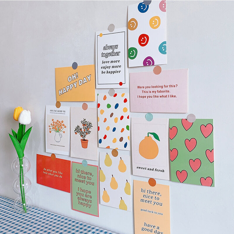 JINEE.Posters.Colorful Flowers and Fruits