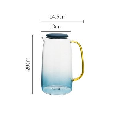 JINEE.Glassware.Glacial Blue Glass Drinkware