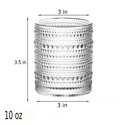 JINEE.GLASS Trinkgefäße aus Retro-Glas