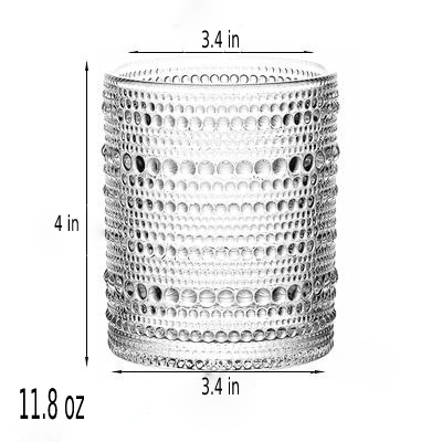 JINEE.GLASS Trinkgefäße aus Retro-Glas