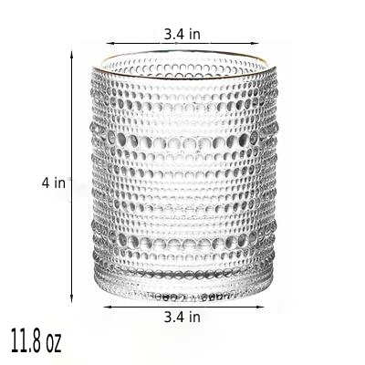 JINEE.GLASS Trinkgefäße aus Retro-Glas