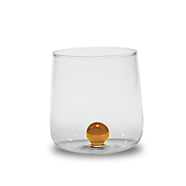 JINEE.GLASS Colorpop Glass Cup & Coasters