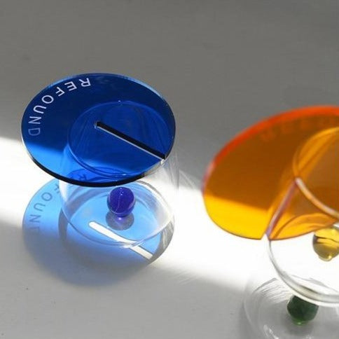 JINEE.GLASS Colorpop Glass Cup & Coasters