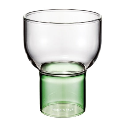 JINEE.GLASS Colored Crystal Half Moon Drinkware