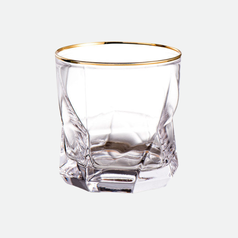 JINEE.GLASS Faceted Whiskey Glasses