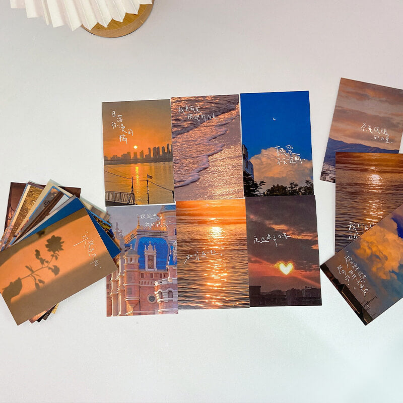 JINEE.Sunset Postcards