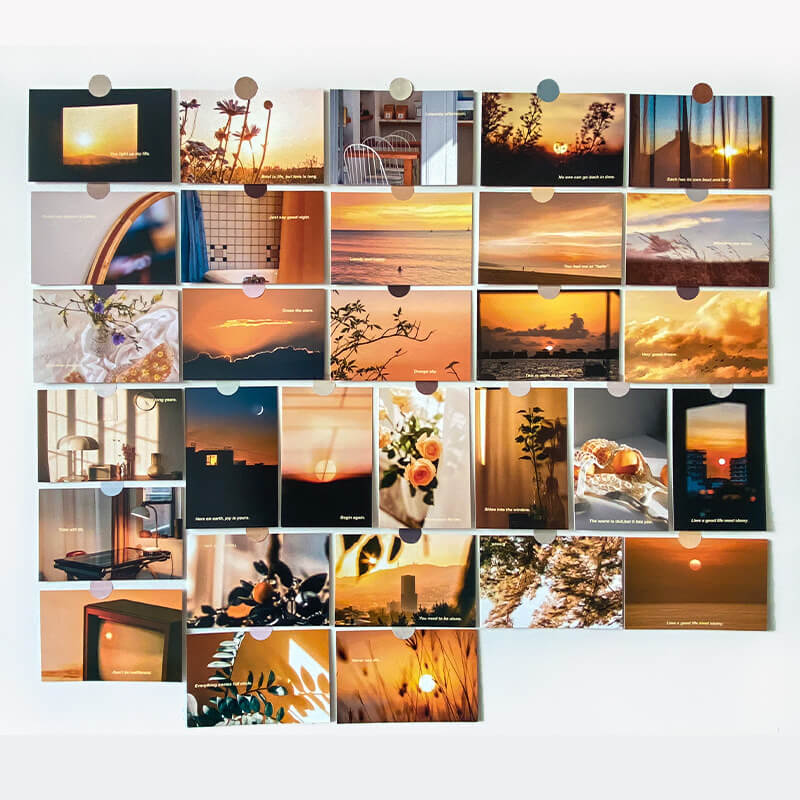 JINEE.Sunset Postcards